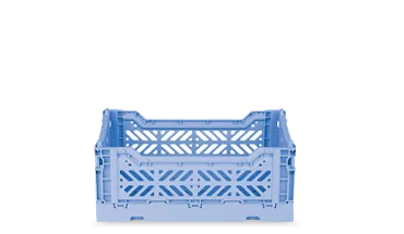 Minibox Foldable Crate Baby Blue - Pack of 2 Minibox Foldable Crate Baby Blue - Pack of 2