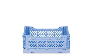 Minibox Foldable Crate Baby Blue - Pack of 2