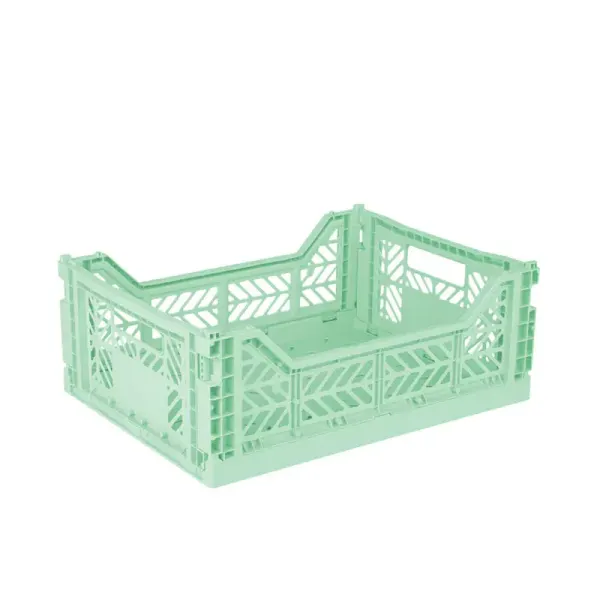 Midibox Foldable Crate Warm Mint - Pack of 2 2