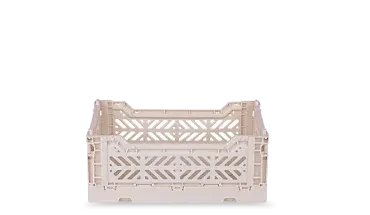 Midibox Foldable Crate Coconut Milk - Pack of 2