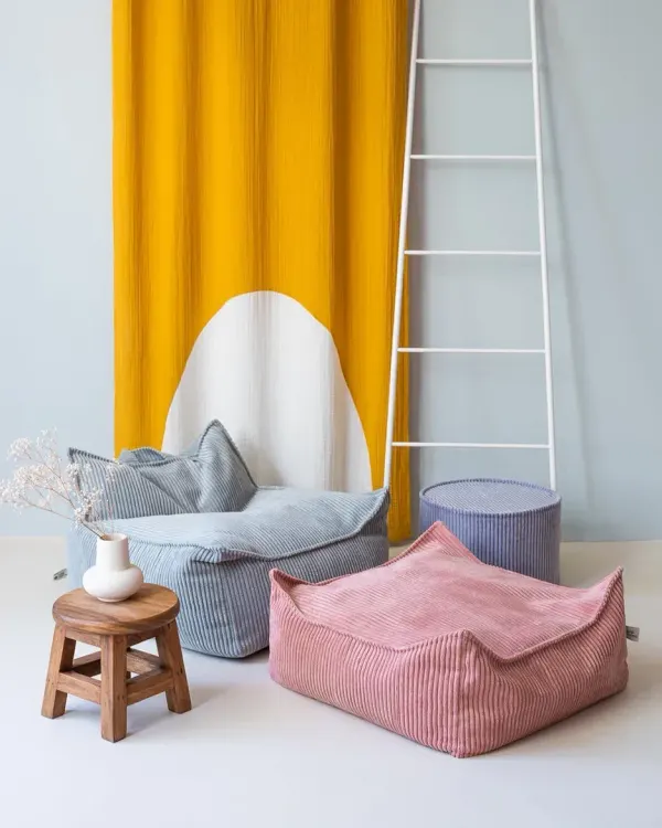 Wigiwama Ottoman - Pink Mousse Corduroy 2