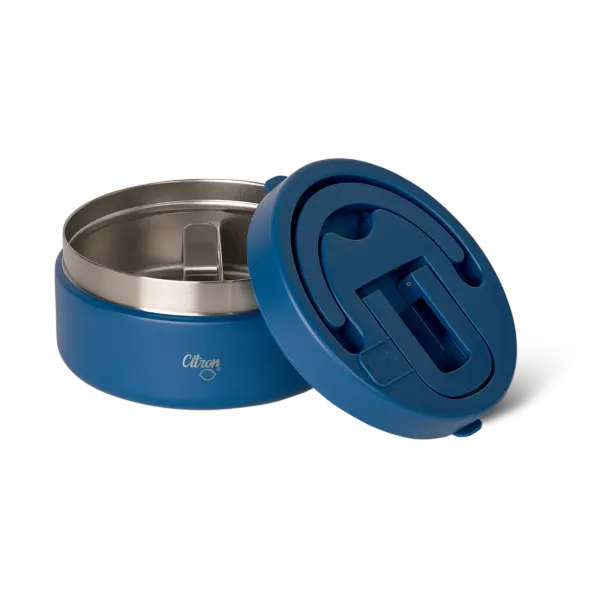 CITRON Insulated Food Jar 400ml with Divider & Safety Lock - Blue 2