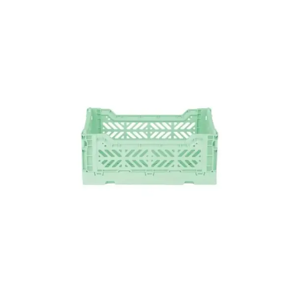 Midibox Foldable Crate Warm Mint - Pack of 2