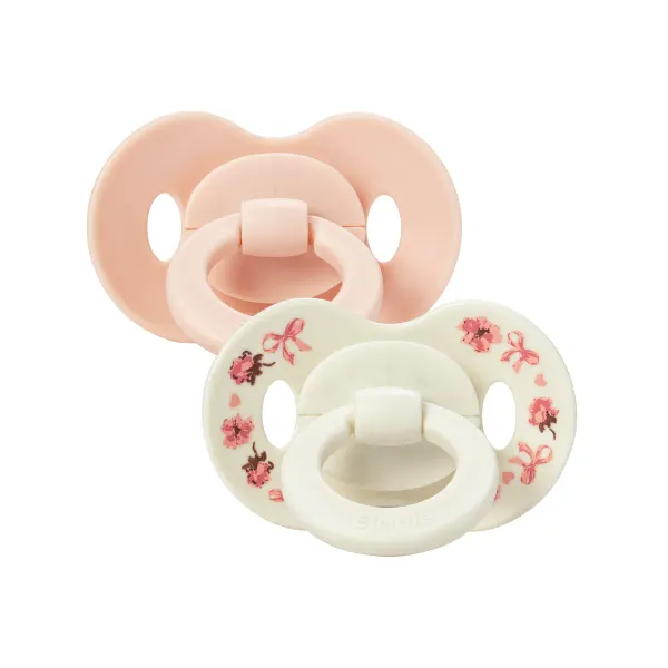 Elodie Binky Bundle Silicone 3+ months - Petit River Rose