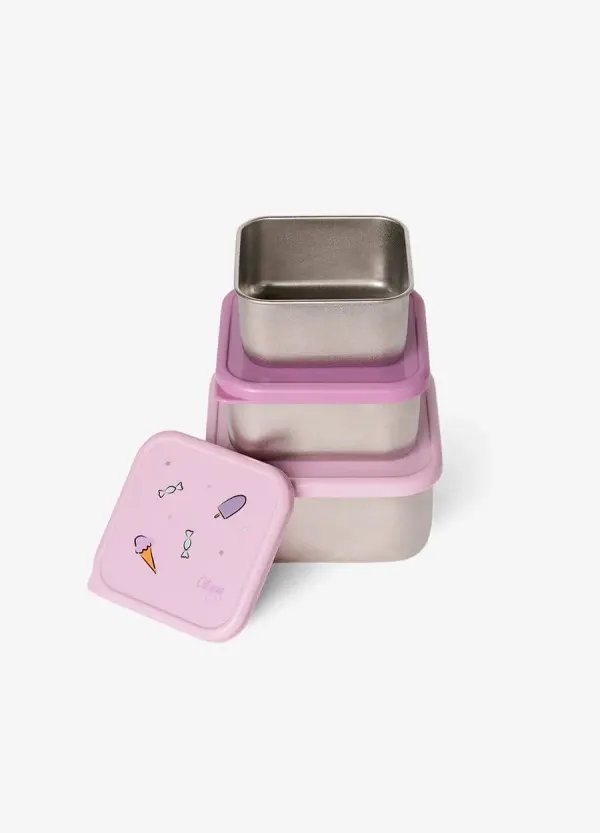 CITRON Unicorn Stainless Steel Nesting Stackable Lunchbox 2