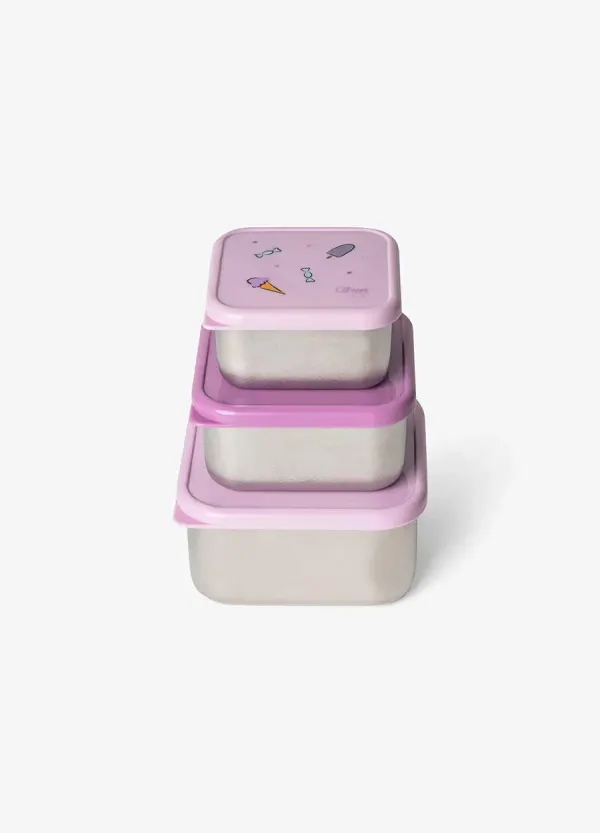CITRON Unicorn Stainless Steel Nesting Stackable Lunchbox