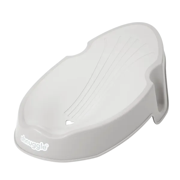 Shnuggle Newborn Baby Bath Support | Ergonomic, Non-Slip Quick-Dry Taupe
