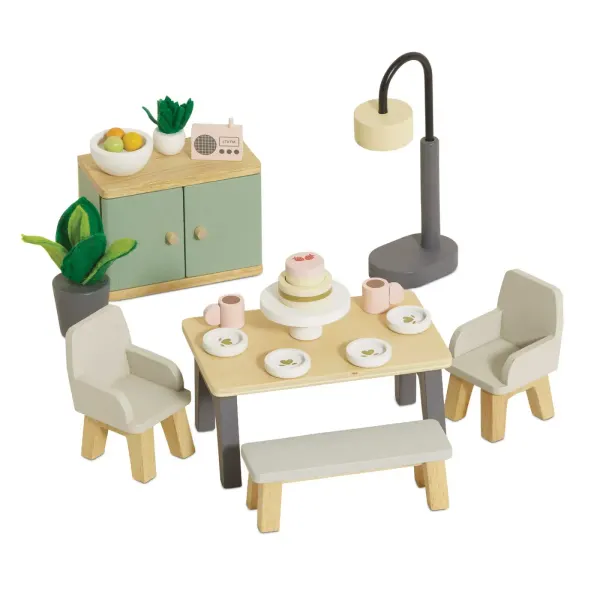 Le Toy Van Dolls House Dining Room Furniture Set